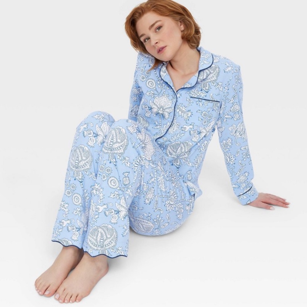 NEW Roller Rabbit Target XXS Women's Floral Vines Long Sleeves and Pants Pajama - Picture 5 of 11